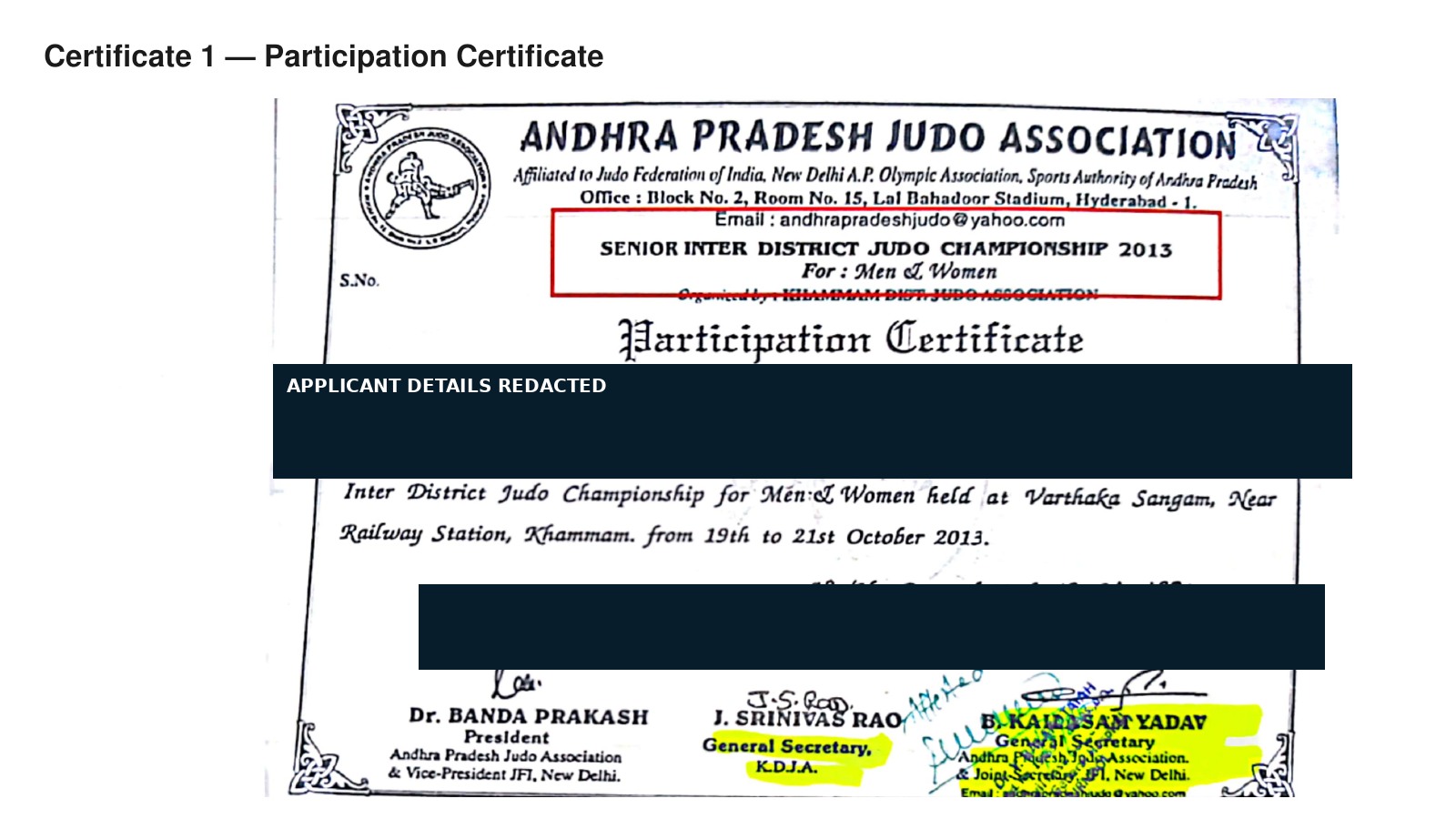 C1-E3 · Anonymised certificate set 1 · participation